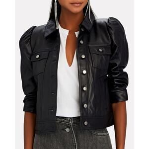 Black Leather Women's Jacket